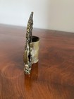 Antique Brass Nautical Galleon Clipper Ship Boat Maritime Pen Stand Desk Item
