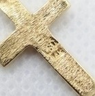 14k Yellow Gold Nugget 1  Petite Cross Pendant
