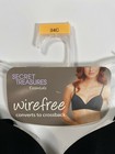 Secret Treasures Black Wire Free Converts To Crossback Bra New  Nwt