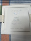 Pottery Barn Kids Baby Nursery Crib Bed Skirt Madras Plaid Red Blue White New