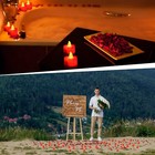 1000 2000pcs Artificial Rose Petals With Led Tea Lights Kit For Special And Rom
