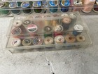 Lot Of 70  Vintage Spools Sewing Thread  Various Brands   Colors