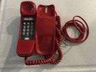 Vintage Itt Red Trimline Touch Tone Phone