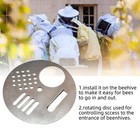 10 Pcs Round Rotatable Galvanized Steel Bee Hive Nuc Box Entrance Gates Doors