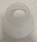 Vintage Frosted White Swirl Art Glass Table Sconce Lamp Light Shade Part