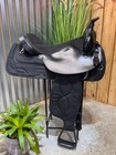 17  Big Horn Black Western Trail Saddle   175  Light Weight 