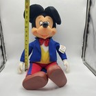Applause Mickey Mouse Vinyl Plush Fancy Tuxedo Stuffed Animal Bow Tie W Tag New