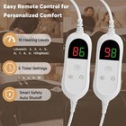 Heated Electric Blanket King Size  Dual Control  90  X 100   Ebony