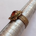 Extremely Rare Ancient Slver Antique Roman Ring Artifact Amazing With Red Stone