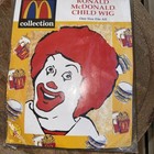 Ronald Mcdonald Child Wig  Vintage Nos  1998  Mcdonald   s Collection Rubies 