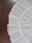 Her Majesty Full Circle Half Slip Girls Sz 8 Lace Trim Layered White Usa Euc Vtg