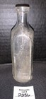 Apothecary Pharmacy Bottle Dr Peter Fahrney   Sons Chicago Il Vtg Clear Glass