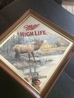 Miller High Life Beer Diamond Wildlife Series Mirror Sign-elk-challenge