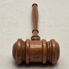 Handcrafted Wooden Judge Gavel Auctioneer Mallet Legal Decor Brown 10 5 Inch