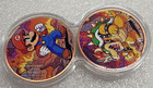 Colored Bothsides 2 Troy Ounces Each  999 Fine Copper Rounds Total 4 Troy Ounces