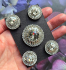 Saddle Seat  Hunt Seat Show Set   Clear Crystal Magnetic Pins And Magnet Brooch