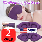 2 Pack Sleep Mask For Men Women  100  Light Blocking 3d Eye Mask