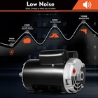 5 Hp Air Compressor Duty Electric Motor Single Phase 3450 Rpm With 7 8  Shaft Us