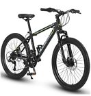 24 Inch Steel Mountain Bike Shimano 21 Speed Mountain Bicycle W daul Disc Brakes