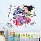 New  Removable Wall Sticker Lilo   Stitch Kids Room Decal Vinyl Home Decor Mural