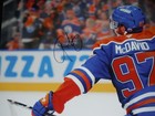 Edmonton Oilers Connor Mcdavid Signed 16x20 Goal Celebration
