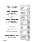 1953 - 1961 Jeep Cj   Dj Parts List