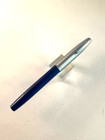  70s Blue Sheaffer 440 Fountain Pen Fine Inlaid Nib Cartridge Filler Box   Ex 