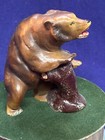 Rare Antique German Molded Paper Mache Teddy Bear Candy Container Box