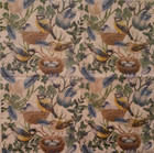 2 Individual Paper Decoupage Beverage Napkins -blue Birds Nest Leaves Flower