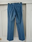 Vtg 70s Broomsticks Striped Flare Pants Mod Disco  Glen Oaks Sz 32x31 Excellent