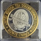 Monte Carlo Casino Las Vegas  999 Silver Strike 0 6 Troy Oz  10 Gaming Token