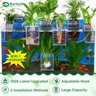 2026 Latest Upgraded Aquarium Plant Holder Adjustable Height Transparent-4 Pack
