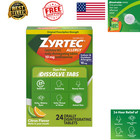 Dissolve Tablets 10mg Cetirizine Hcl Antihistamine Allergy Relief Citrus 24ct