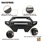 Sheet Metal Heavy-duty Front Bumper Fit For 2016-2024 Can-am Defender Off Road