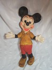 Vintage Walt Disney Mickey Mouse Foam Doll Bend-a-twist 18  Plush - Very Rare  
