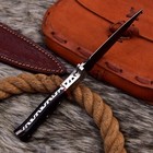 9    D2 Steel Hunting Double Edge Fixed Blade Dagger Boot Knife  Bull Horn Handle