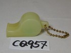 Vintage Glow In The Dark  Advertising Crime Whistle Chain Keychain Tamms Il 