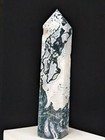 Moss Agate Tower Druzy Quartz Crystal Large Big Tall Gemstone Point Chakra