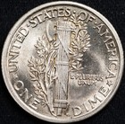 1916-p Mercury Silver Dime Gem Uncirculated Full Bands  bu Fb  Philadelphia Mint