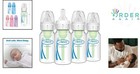 Baby Bottle Narrow 4oz Anti-colic Slow Flow 4 Pack Bpa Free Dishwasher Safe