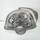 German Silver Pierced Bride   s Basket B m  Germany Hallmarked Antique Art Nouveau