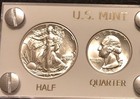 1939 Silver Us Mint Year Set Gem Bu Coins White Capital Holder Display Box