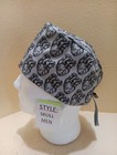 Anatomical Hearts  grey  Men s Skull chemo Surgical Scrub Hat cap Handmade