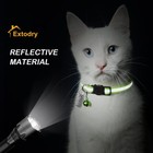 12 Pack Reflective-breakaway Cat Collars With Bellsafety Buckle Kitten Collar