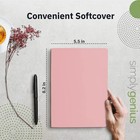 A5 Dotted Notebooks - Grid Notebook  92 Pages  8 2  X 5 5   pink  6 Pack 