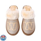 Foco Women s Nfl Logo Glitter Open Back Moccasin Slippers  Team Color  7-8