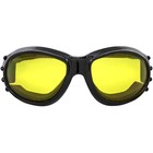 Motorcycle Goggles Anti-fog Yellow Lens Glossy Black Frame By Birdz