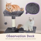 47in Cat Tree Cat Tower Scratcher Climbing Furniture Scratching Post Condo Toys