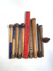 Bobbins Spools Wood Industrial Style 3 -10  Spindles Vtg Wooden Quills Lot-10 