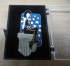 Vintage 1996 Death Sandman Vertigo Dc Comics Glass Bead Cloisonne Pin In Case